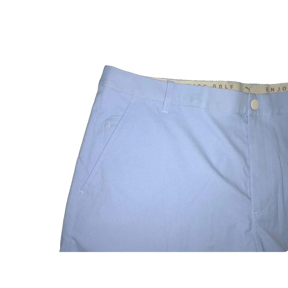 Puma Dealer Men's Golf Short Size 28 Light Blue 8